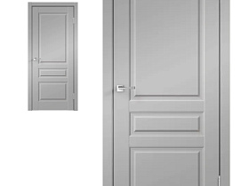 Межкомнатная дверь Velldoris Экошпон VILLA 3P цвет Серый эмалит